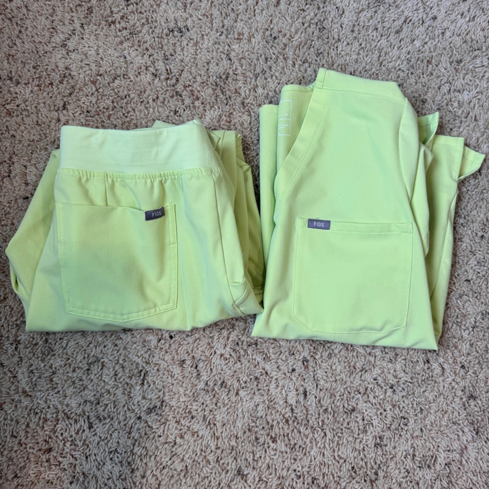 Lime Green Scrub Top